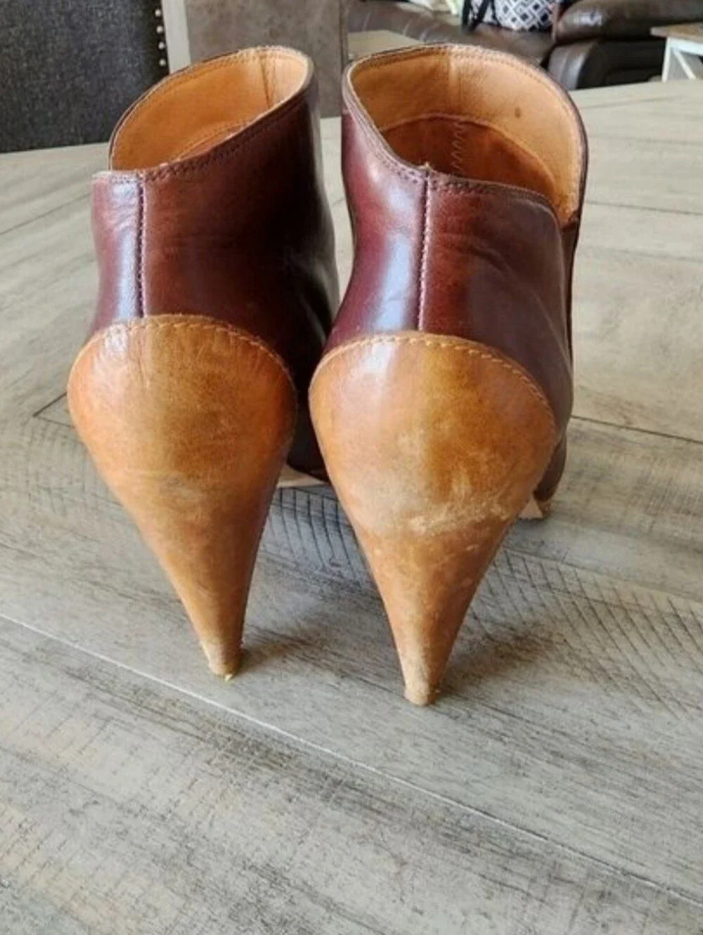 Fossil Leather Ankle Boots Size 6.5